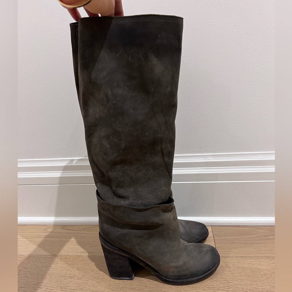 Grey suede Marsell boots great conditions
